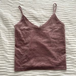 Velvet crop top